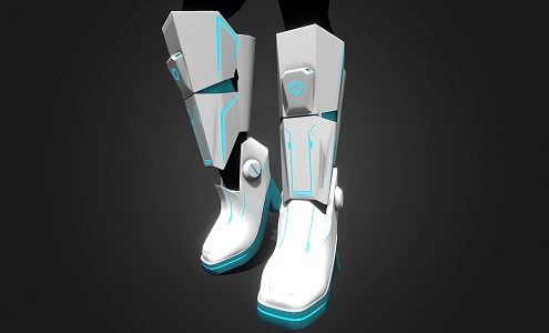 Fiction Shoes Future Boots 3d model