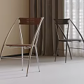 Modern Dining Chairs Wooden And Black With Metal Frames In Minimalist Interior