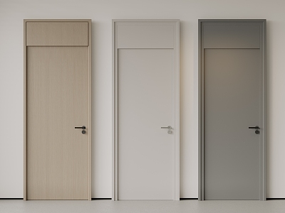 Single door bedroom door minimalist door room door kitchen and bathroom door flat door top door 3d model