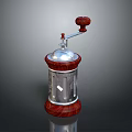Sleek Silver Desktop Computer Case With Red Wooden Accents And Control Knob