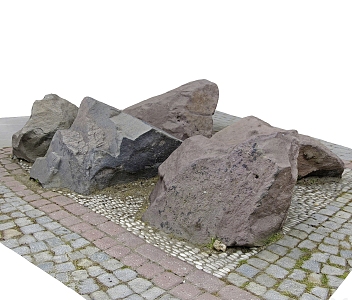 stone rockery stone landscape stone rock 3d model