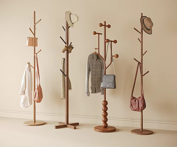 Modern Floor Hanger Clothes Hanger Coat Rack 3d model