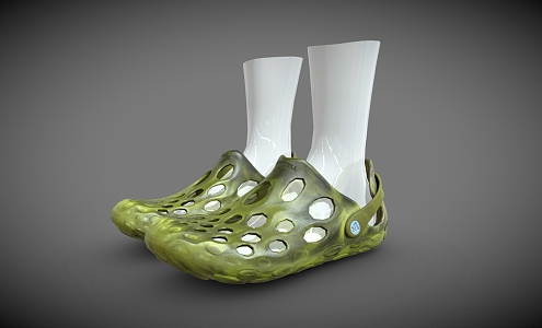 Slippers Hole Shoes 3d model