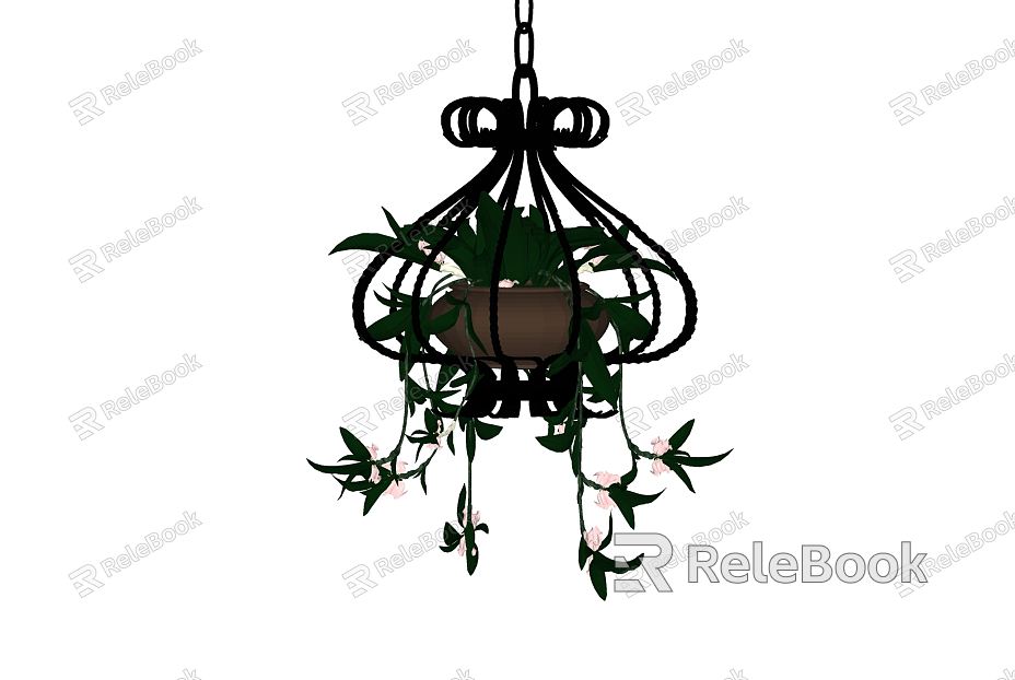 Jane European hanging basket potted hanging basket model