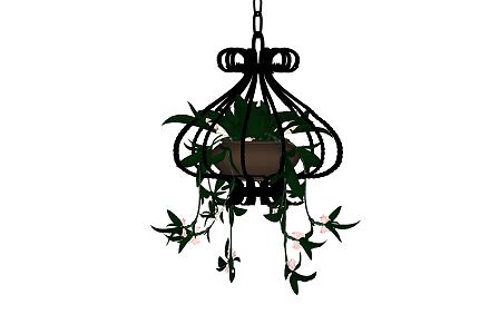 Jane European hanging basket potted hanging basket 3d model