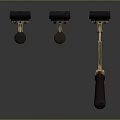 Vintage Metal Clamps With Wooden Handles And Brass Accents In Classic Design