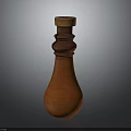 Handcrafted Terracotta Jar With Orange Brown Body Intricate Carved Patterns And Wooden Lid