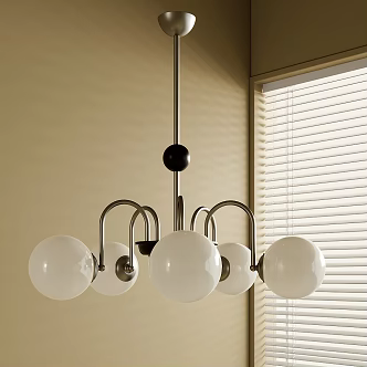 Modern medieval chandelier 3d model