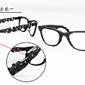Two Black Frame Glasses With Patterned Design And Different Styles For Daily Life Essentials