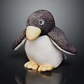 Cute Penguin Shaped Kids Chair With Soft Plush Material For Nursery