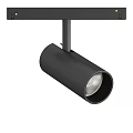 Modern Black Metal Spotlight Track Mounted Sleek Design Adjustable Head For Home Lighting