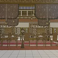Chinese-style main hall ancient style main hall ancient 3d model