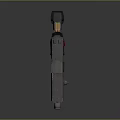 Modern Tactical Pistol With Black Frame Red Accents And Textured Grip