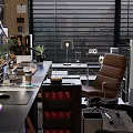 Modern Entertainment Room Interior With Dual Monitors Gaming Chair Desk Wall Art Shelves And Lighting