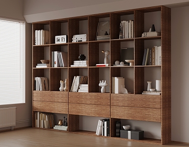 New Chinese Bookcase 3d model