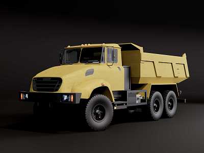 Modern Russian Truck Toy 3d model