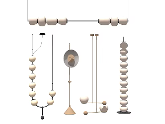 Modern Lamps Combination Metal Chandelier Art Special-Shaped Lamp Crystal Living Room Dining Room Lamps 3d model