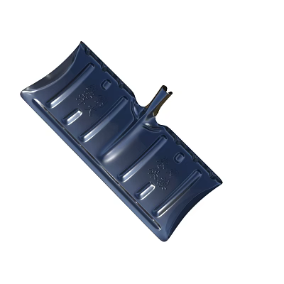 Sturdy Blue Vehicle Fender Component With Decorative Patterns And Grooves Design 3d model