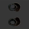 Handcrafted Medieval Armor Greaves As Defensive Weapon With Rustic Metal Plates And Leather Straps