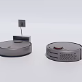 Smart Automatic Cleaning Robots With Charging Base For Daily Home Use 3d model