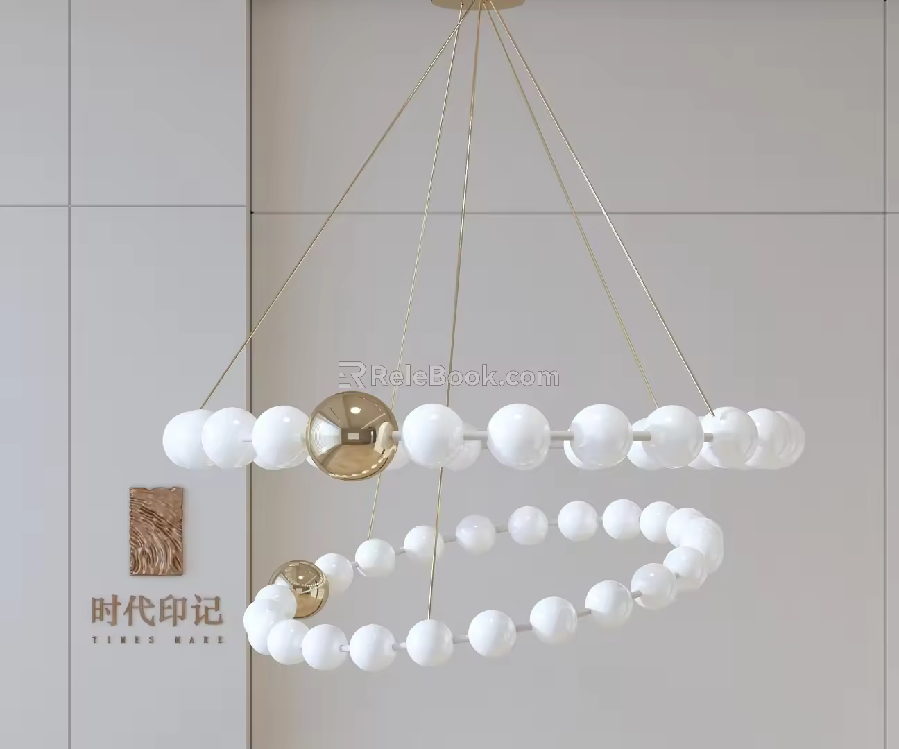 Modern chandelier 3d model