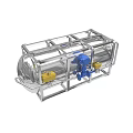 Industrial Electronic Equipment With Stainless Steel Cylinder Metal Frame And Blue Yellow Components