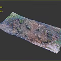 Vibrant Colorful Irregular Shaped Specimen With Multicolored Surface And Small Particles