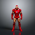Iron Man Red And Gold Armor With Chest Arc Reactor Standing Pose