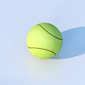 Essential Sports Equipment Set With Yellow Tennis Balls And Cylindrical Container