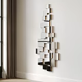 Modern wall decorative mirror 3d model
