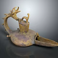 Vintage Bronze Furniture Decorative Ornament with Intricate Dragon Design and Classic Style
