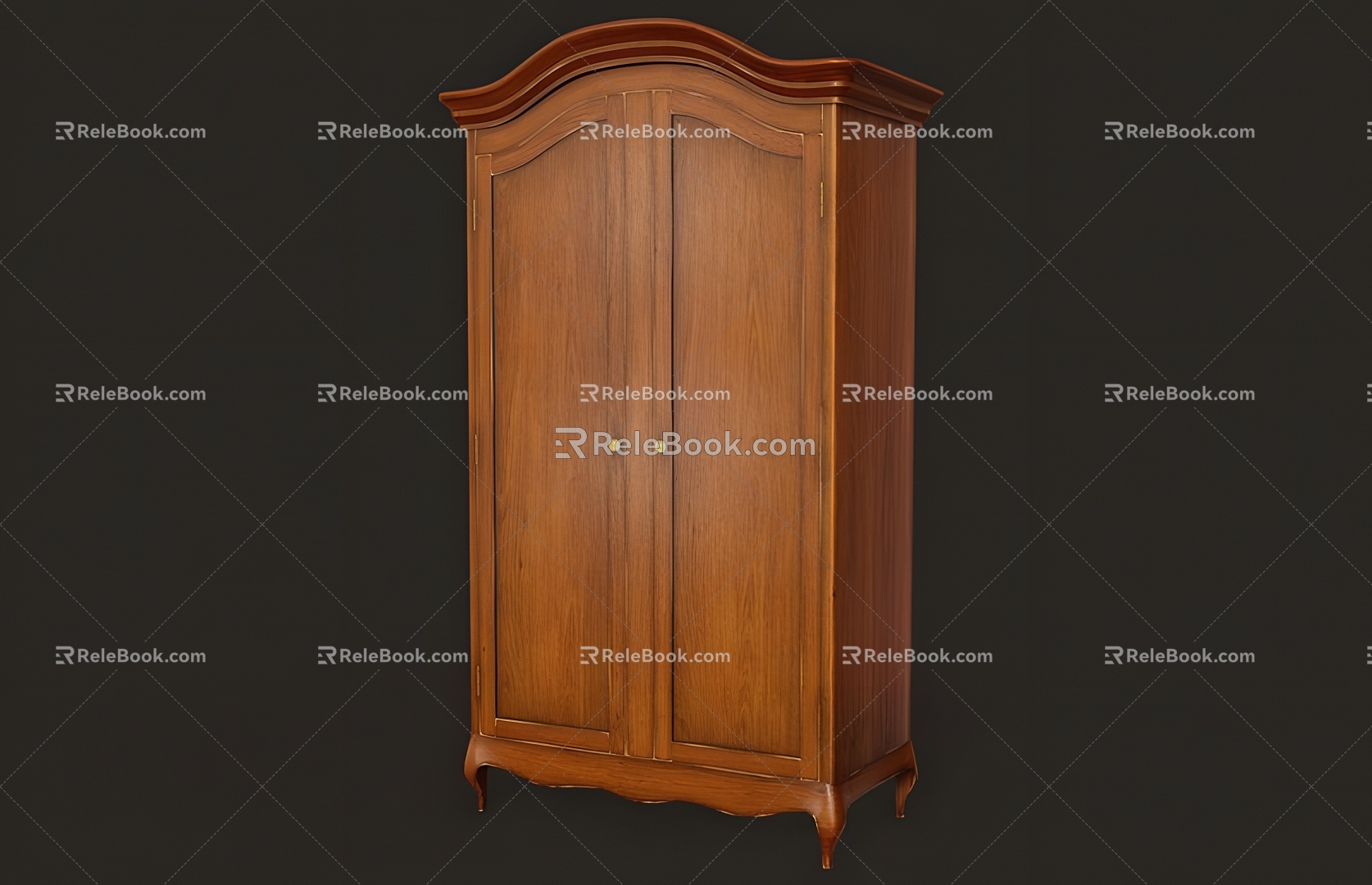 wooden cabinet 3d model