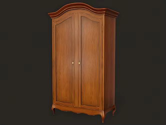 wooden cabinet 3d model