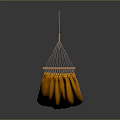 Yellow Hammock Furniture With Ropes For Outdoor Relaxation And Comfortable Seating