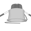 Recessed Downlight Spotlight White Design Heat Sink LED Light Source Size Options