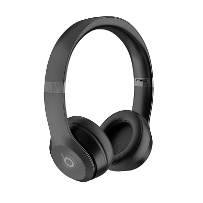 Black Over Ear Wireless Headphones With Soft Ear Cushions And Sleek Design 3d model