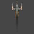 X Wing Fighter With Glowing Engines Flames And Detailed Wing Structure