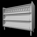 Wooden Dresser With Circular Pattern Design And Multiple Styles In Natural Finish