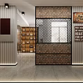 Modern Living and Dining Room Interior With Brown Sofa Round Coffee Table And Dining Set