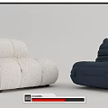 Modern Lazy Sofa 3d model