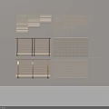 Natural Linen Roman Blinds With Wooden And Metal Frame Design Styles