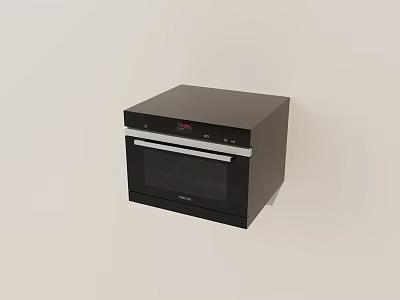 Bosch Black Modern Kitchen Appliance Oven Featuring Digital Display And Sleek Design 3d model