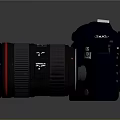 Canon EOS Digital SLR Camera With Red Ring Lens And Professional Body