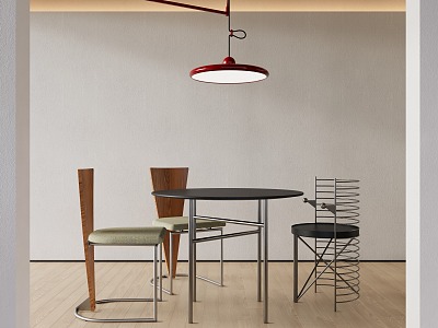 Modern Dining Table and Chair Combination model