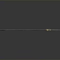 Antique Ornate Steel Sword With Engraved Blade And Gold Decorated Hilt