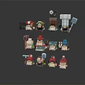 Puppet puppet wooden figure game character game character realistic character 3d model