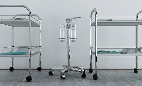 Modern Medical Equipment Medical Equipment Trolley 3d model