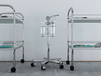 Modern Medical Equipment Medical Equipment Trolley 3d model