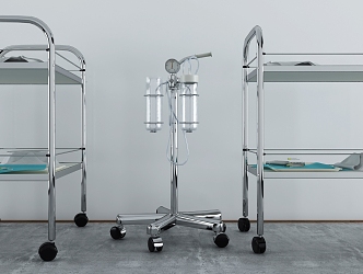 Modern Medical Equipment Medical Equipment Trolley 3d model