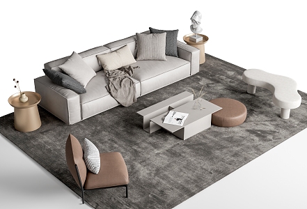 Modern Sofa Coffee Table Combination Sofa Coffee Table 3d model